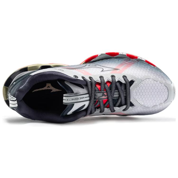 Lookbook 美津浓 Wave Prophecy X 預言10 防滑透氣 低幫運動跑步鞋 藍紅