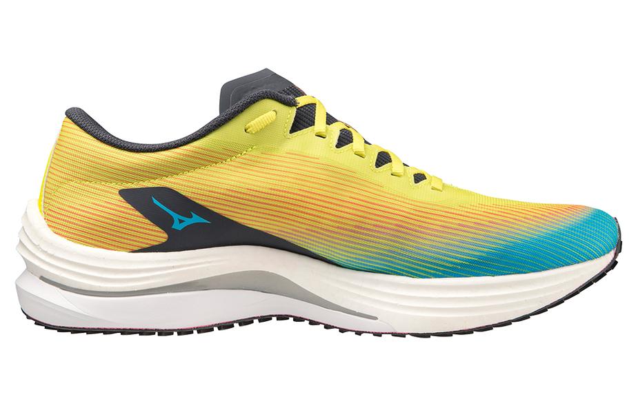 Order Mizuno Wave Rebellion Flash ''Geel Blauwe Gradient'' J1GC233551
