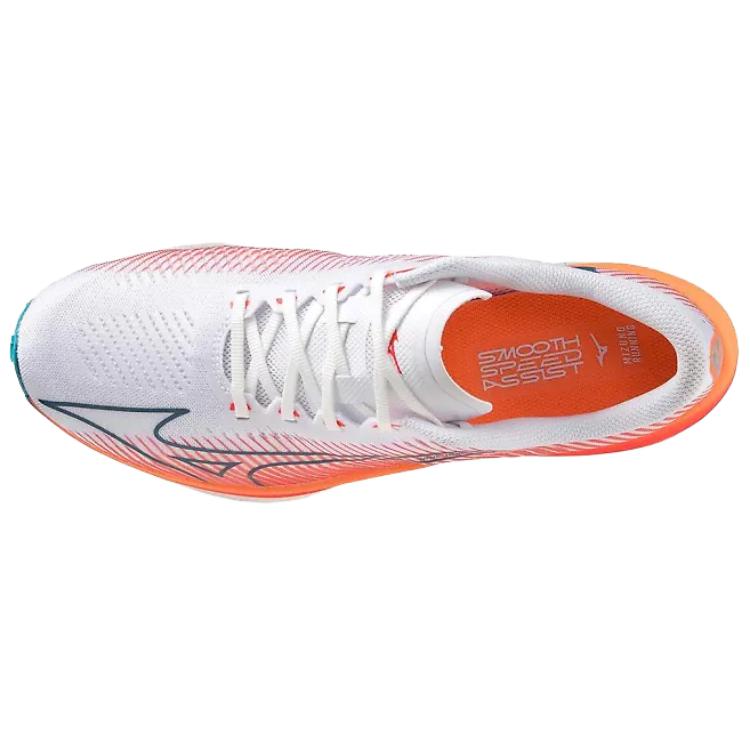 Lookbook Mizuno Wave Rebellion Pro ''Weiß Silber'' 411389-0073