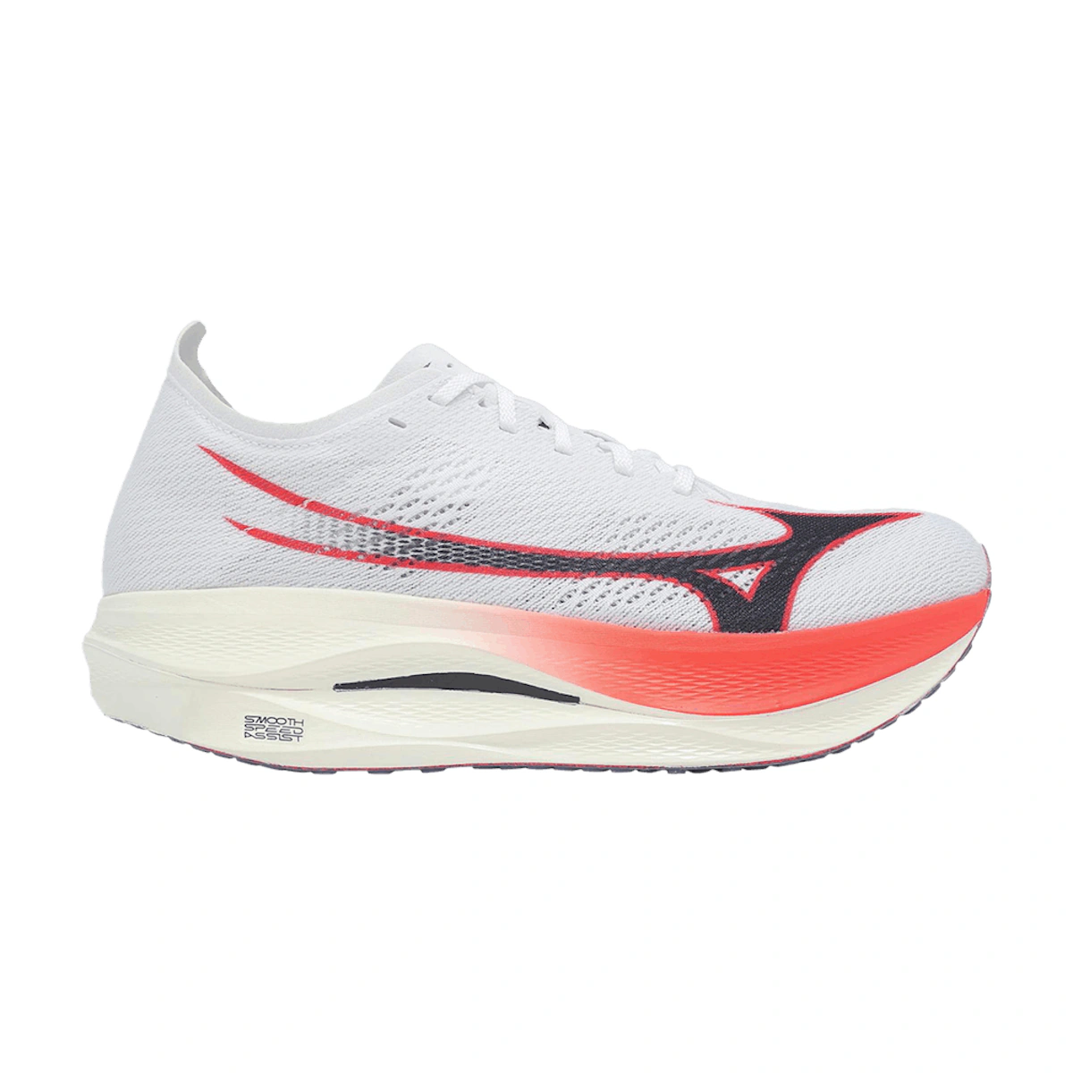 Mizuno Wave Rebellion Pro Low 'White Baritone Blue Fiery Coral'