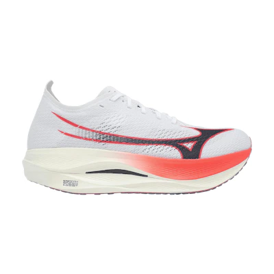 Mizuno Wave Rebellion Pro Low 'White Baritone Blue Fiery Coral'