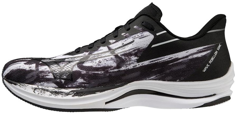 Mizuno Wave Rebellion Sonic 'White Black Paint Stroke' J1GC239201 Buy Mizuno Wave Rebellion Sonic 'White Black Paint Stroke' J1GC239201