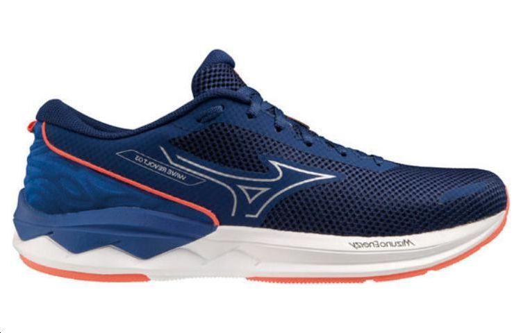 Order Mizuno Wave Revolt 3 Breit ''Navy Orange'' J1GC238553