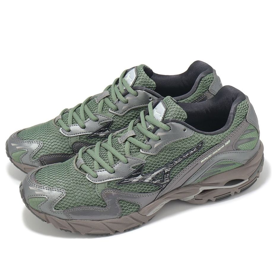 Lookbook ミズノ ウェーブライダー10 "アガベグリーン メタリックグレー" D1GA243109