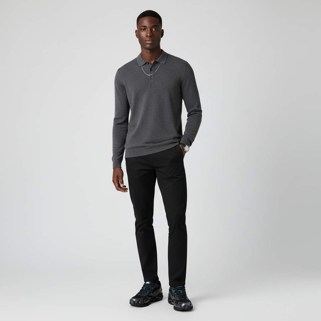 Lookbook Mizuno Wave Rider 10 ''Hitam Pasir Kelabu Metalik'' D1GA243108