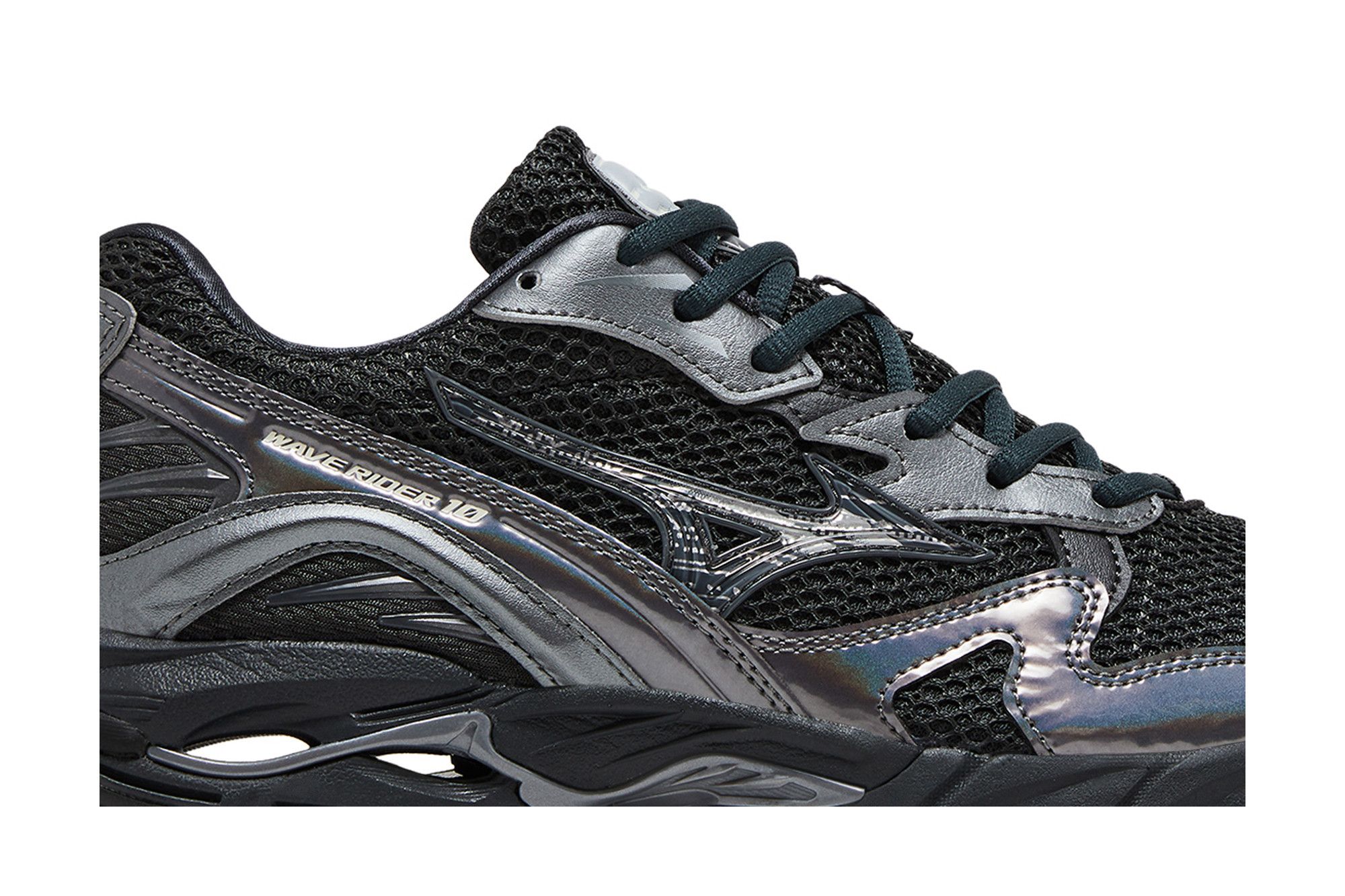 Shop Mizuno Wave Rider 10 ''Hitam Pasir Kelabu Metalik'' D1GA243108