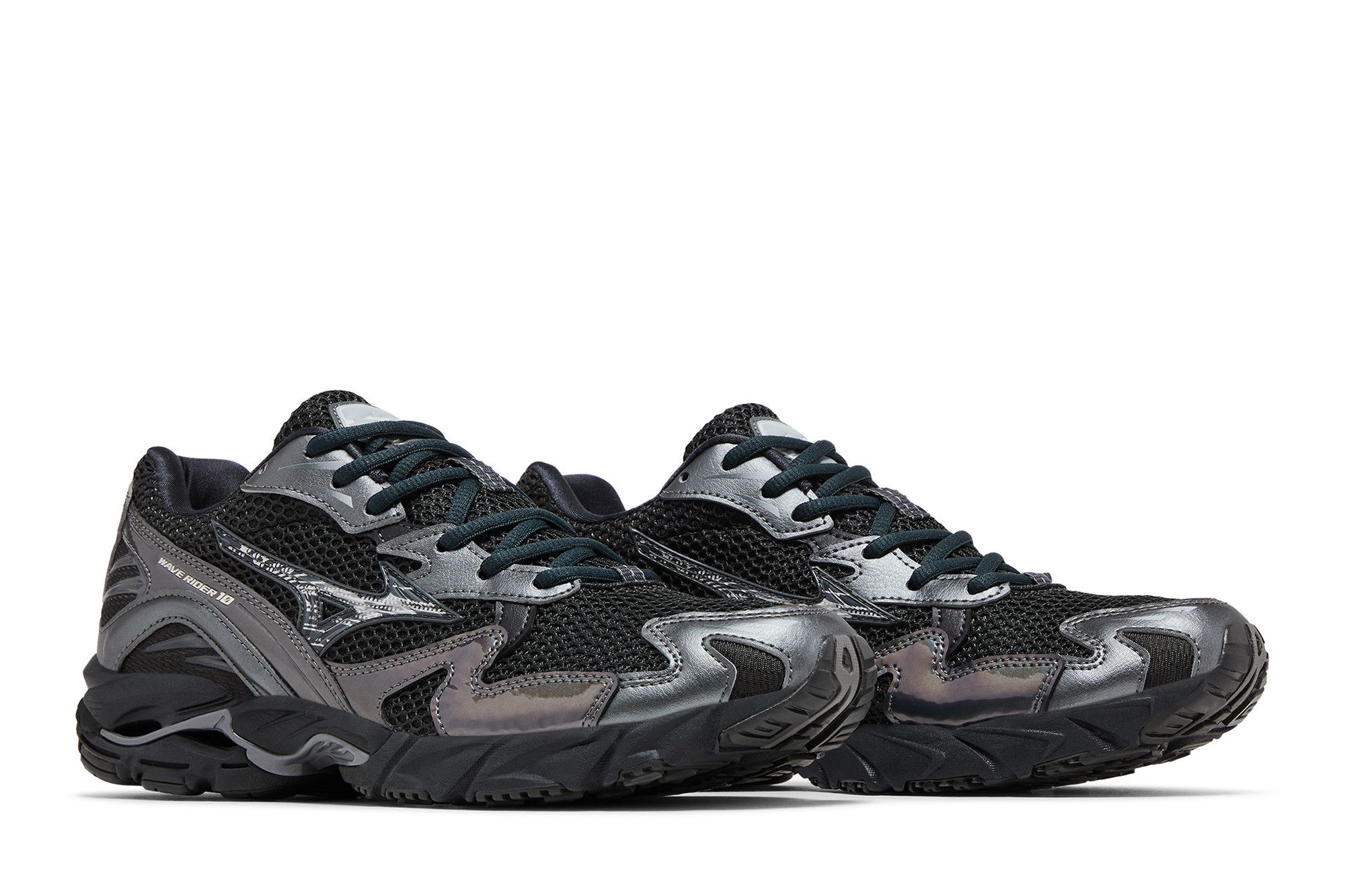 Cheap ミズノ ウェーブライダー 10 'ブラックサンド メタリックグレー' D1GA243108
