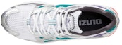 Lookbook Mizuno Wave Rider 10 'Putih Perak Biru Teal' D1GA210407
