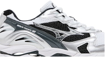 美津濃Wave Rider 10 復古 防滑耐磨 低幫 跑步鞋 男款 白銀色 Order 美津濃Wave Rider 10 復古 防滑耐磨 低幫 跑步鞋 男款 白銀色