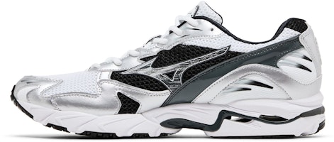 美津濃Wave Rider 10 復古 防滑耐磨 低幫 跑步鞋 男款 白銀色 Lookbook 美津濃Wave Rider 10 復古 防滑耐磨 低幫 跑步鞋 男款 白銀色