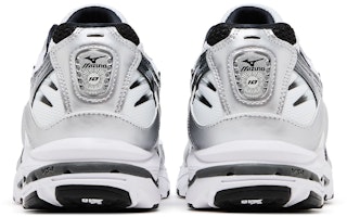 美津濃Wave Rider 10 復古 防滑耐磨 低幫 跑步鞋 男款 白銀色 Details for 美津濃Wave Rider 10 復古 防滑耐磨 低幫 跑步鞋 男款 白銀色