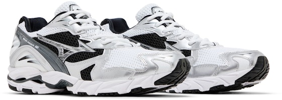 美津濃Wave Rider 10 復古 防滑耐磨 低幫 跑步鞋 男款 白銀色 Cheap 美津濃Wave Rider 10 復古 防滑耐磨 低幫 跑步鞋 男款 白銀色