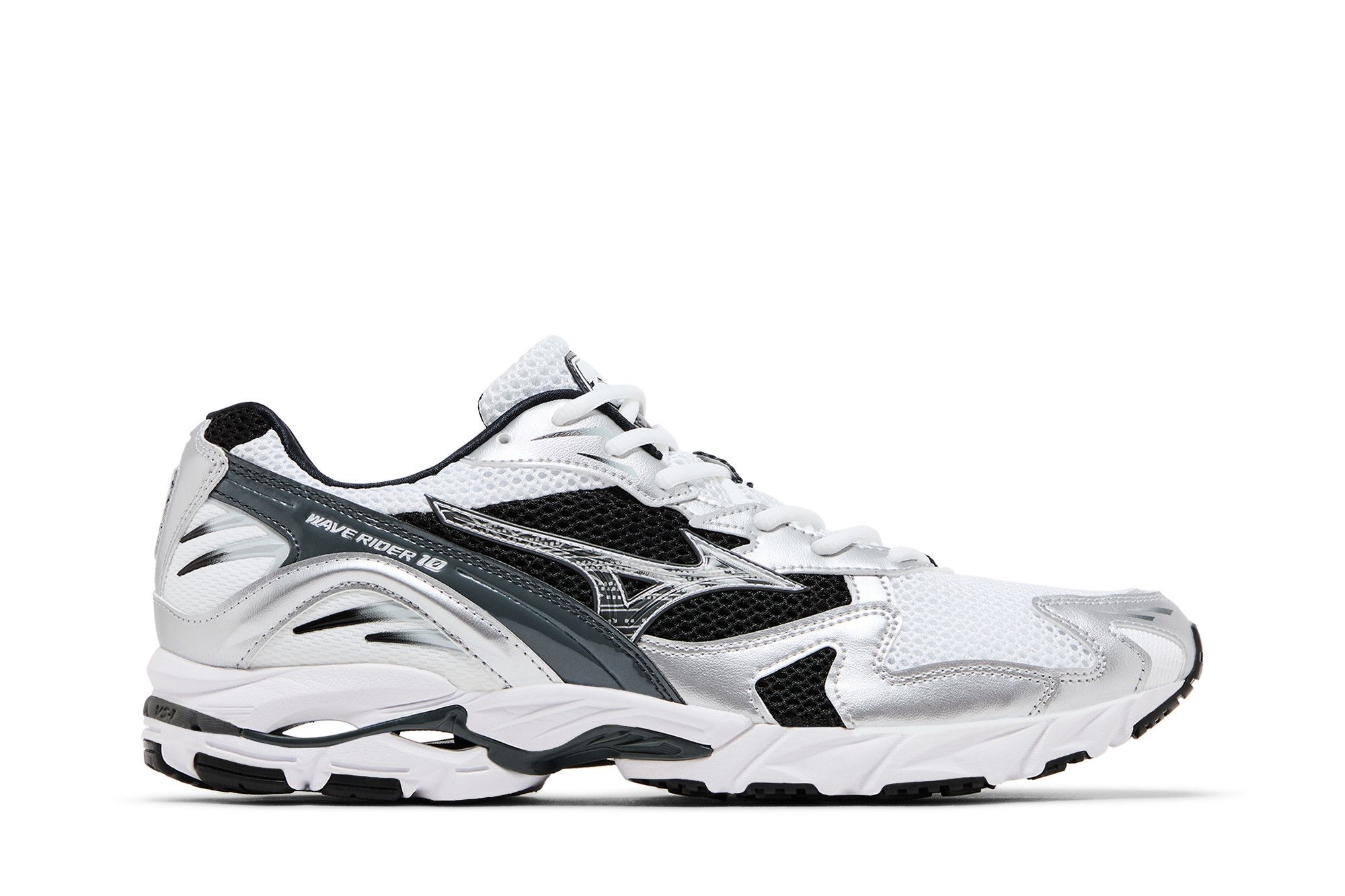 Mizuno Wave Rider 10 'White Silver Black' D1GA210405