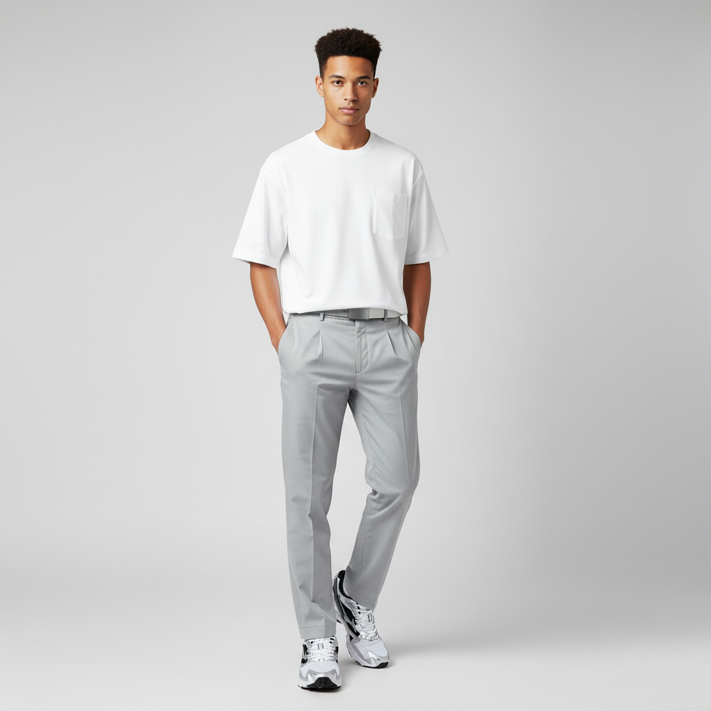 Lookbook Mizuno Wave Rider 10 'Putih Hitam Perak' D1GA210405