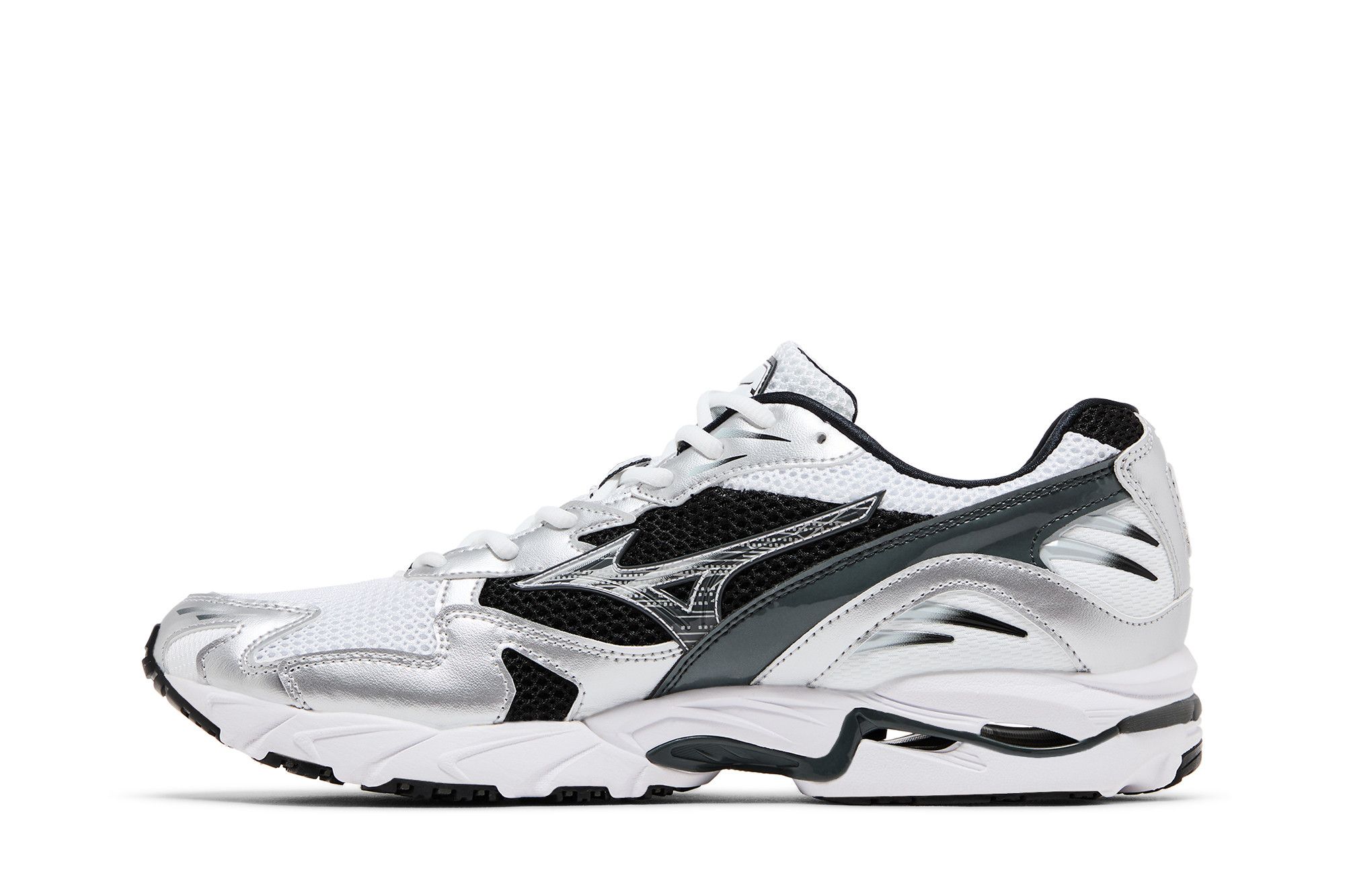 Purchase Mizuno Wave Rider 10 'Putih Hitam Perak' D1GA210405