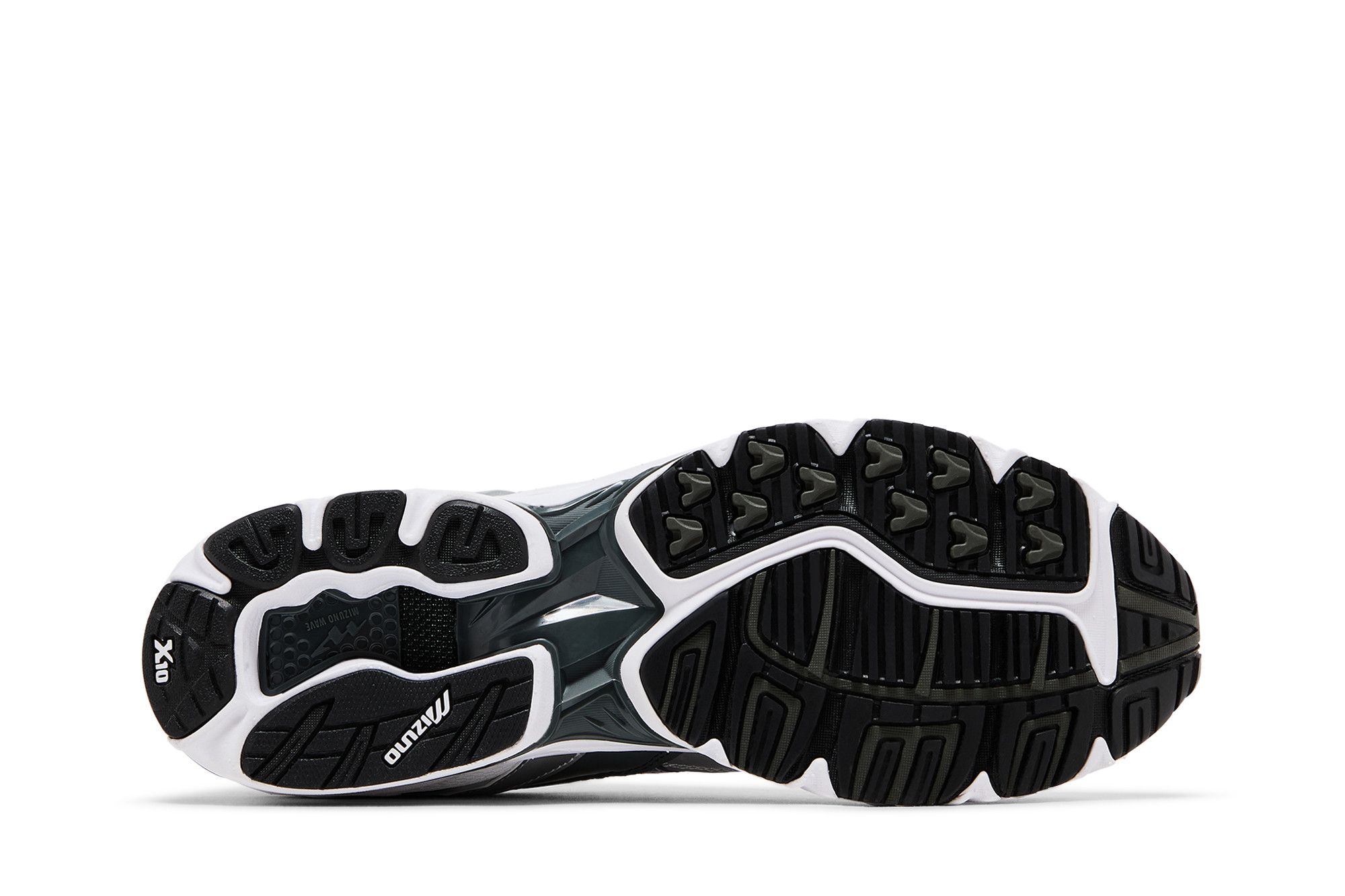 Details for Mizuno Wave Rider 10 'Putih Hitam Perak' D1GA210405