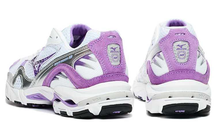 Mizuno Wave Rider 10 'White Silver Purple' 圖 4