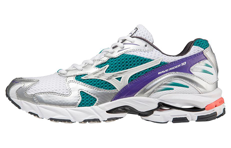 Mizuno Wave Rider 10 'White Silver Teal Blue' D1GA210407