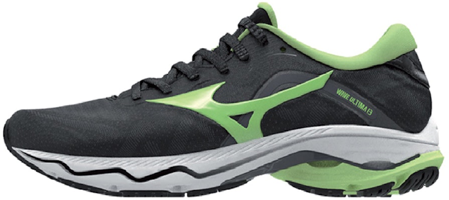 Mizuno Wave Rider 13 Durable Low Top Running Black Green J1GC221852