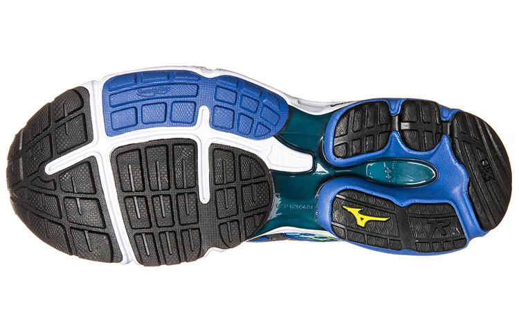 Purchase Mizuno Wave Rider 18 ''Blauw Geel'' J1GC150304