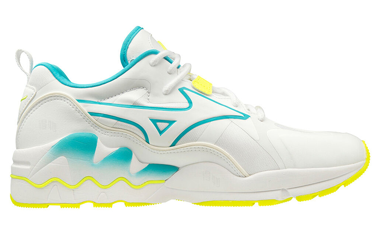 Order Mizuno Wave Rider 1 ''Shape of Time - Wit Geel'' D1GA200347