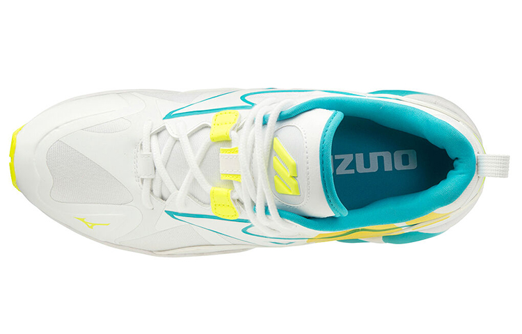 Lookbook Mizuno Wave Rider 1 ''Shape of Time - Wit Geel'' D1GA200347