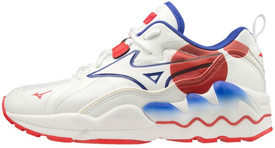 ミズノ ウェーブライダー1 白赤青 D1GA200362 Buy ミズノ ウェーブライダー1 白赤青 D1GA200362