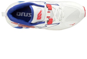 美津浓Wave Rider 1 白红蓝色男鞋 D1GA200362 Shop 美津浓Wave Rider 1 白红蓝色男鞋 D1GA200362