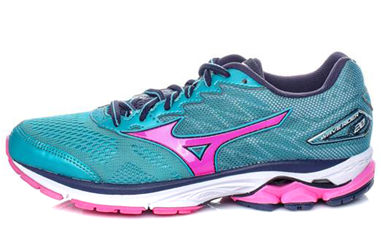 Mizuno Wave Rider 20 Low Tops Wear-resistant Blue Pink White J1GD170363