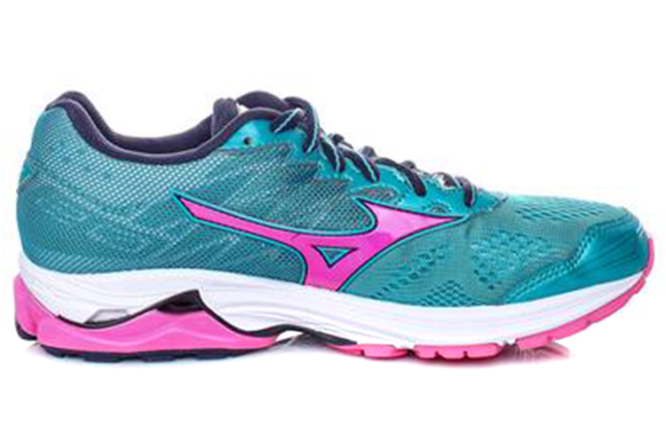 Order 美津浓Wave Rider 20低帮耐磨蓝粉白色运动鞋 J1GD170363