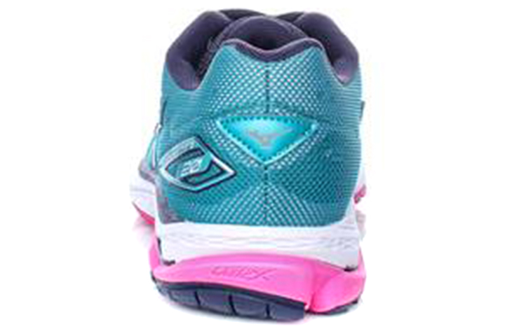 Shop 美津浓Wave Rider 20低帮耐磨蓝粉白色运动鞋 J1GD170363