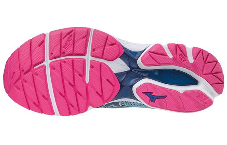 Shop Mizuno Wave Rider 20 Sepatu Rendah Tahan Lama Biru Putih J1GD170327