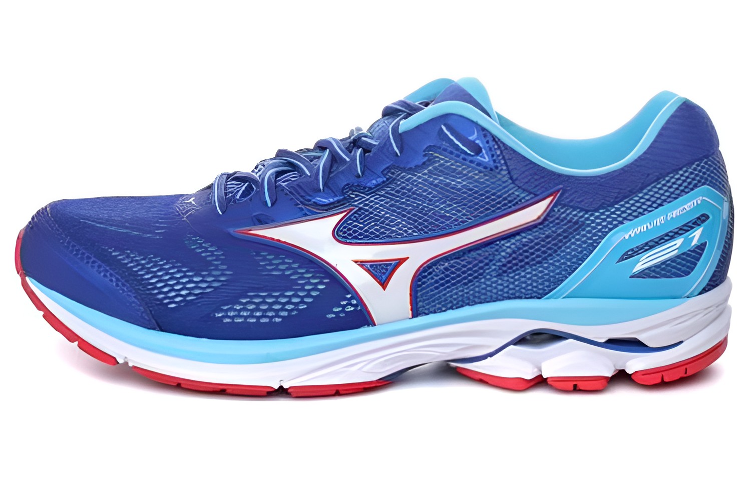 Mizuno Wave Rider 21 'Blue White Red' J1GC180302