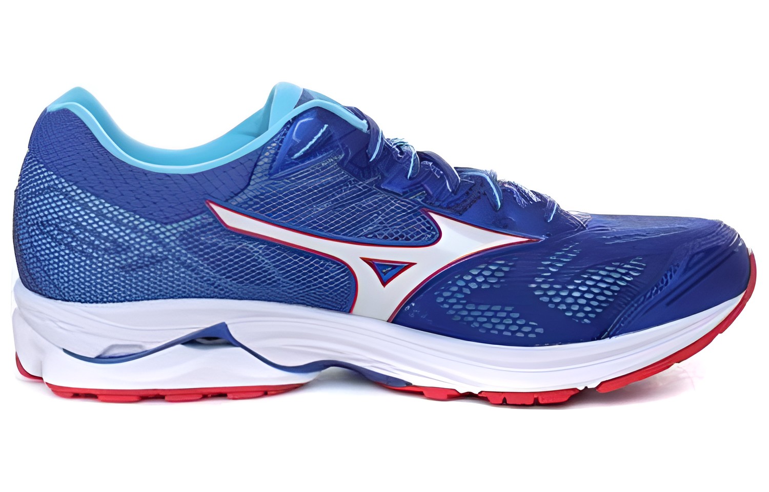 Order Mizuno Wave Rider 21 ''Blauw Wit Rood'' J1GC180302