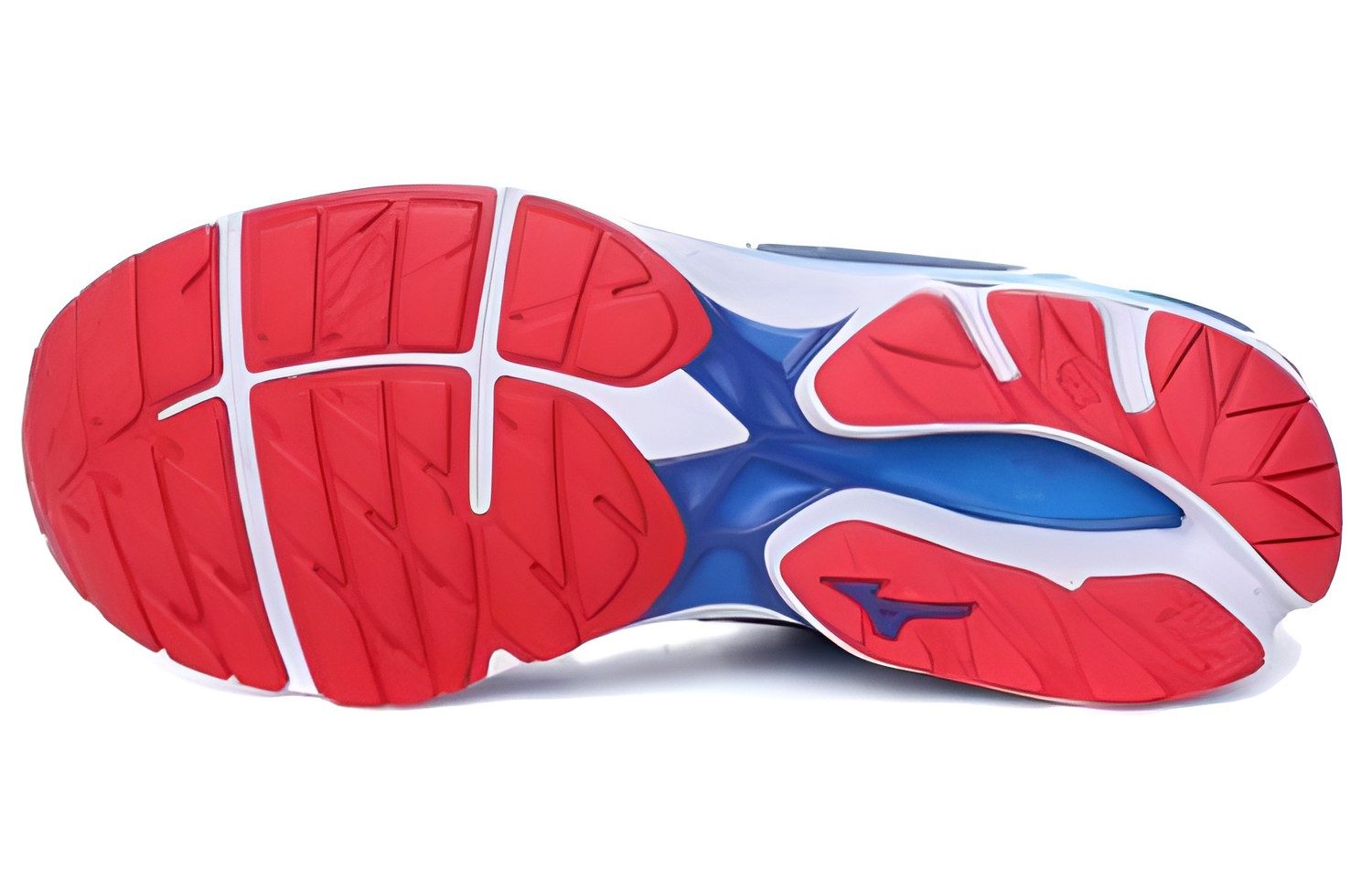 Details for Mizuno Wave Rider 21 ''Blauw Wit Rood'' J1GC180302