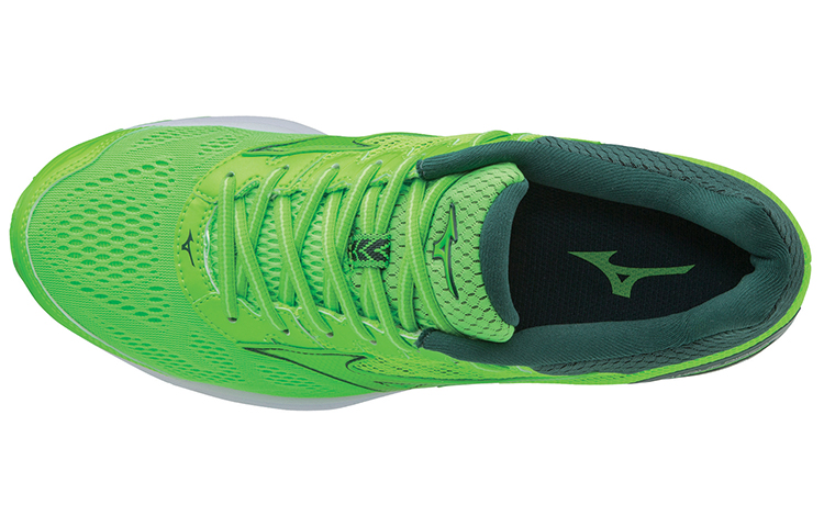 Lookbook Mizuno Wave Rider 21 ''Groen Wit'' J1GC180341