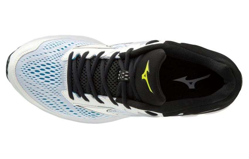 Lookbook Mizuno Wave Rider 22 2E ''Noir Blanc Bleu'' J1GC189801