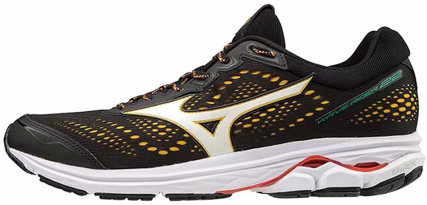 Mizuno Wave Rider 22 'Negro Blanco Amarillo' J1GC197801 Buy Mizuno Wave Rider 22 'Negro Blanco Amarillo' J1GC197801