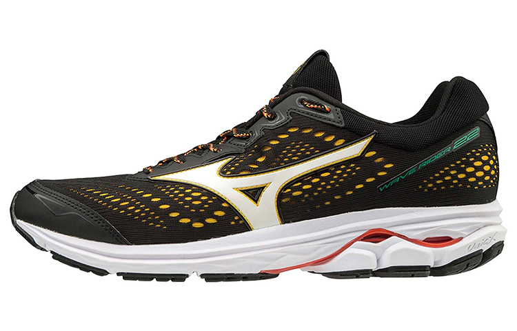 Mizuno Wave Rider 22 'Black White Yellow' J1GC197801