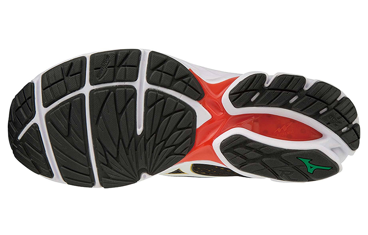 Lookbook Mizuno Wave Rider 22 "Noir Blanc Jaune" J1GC197801
