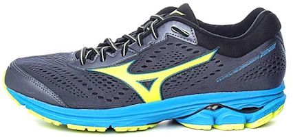 Mizuno Wave Rider 22 Low Tops Wear-resistant Black Blue Yellow J1GC183145 Mizuno Wave Rider 22 Low Tops Wear-resistant Black Blue Yellow J1GC183145