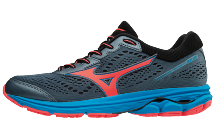 Mizuno Wave Rider 22 Sports Gray Blue Pink J1GD183155