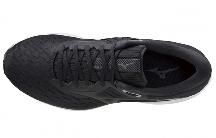 Lookbook Mizuno Wave Rider 24 Super Wide ''Zwart Grijs'' J1GC200403