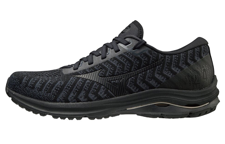 Mizuno Wave Rider 24 Waveknit 'Black Grey' J1GC207509