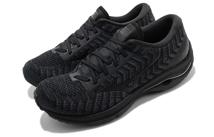 Lookbook Mizuno Wave Rider 24 Waveknit ''Nero Grigio''. J1GC207509