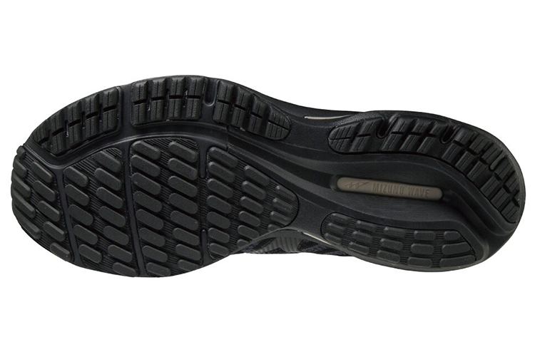 Shop Mizuno Wave Rider 24 Waveknit ''Nero Grigio''. J1GC207509