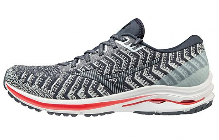 Mizuno Wave Rider 24 Waveknit 'Black White' J1GC207533