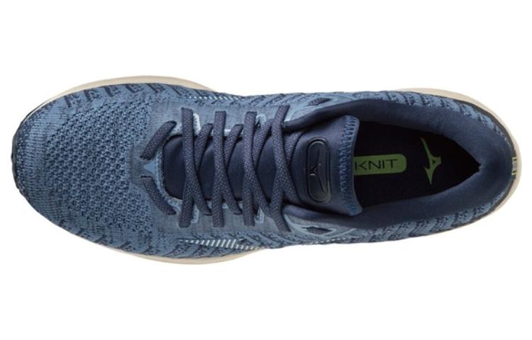 Lookbook 美津浓Wave Rider 24 编织版 男子跑鞋 '海军蓝' J1GC207520