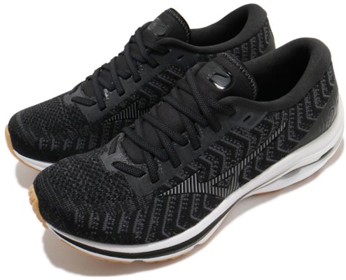 Mizuno Wave Rider 24 Waveknit Super Wide 'Hitam' Sepatu Lari J1GC207651 Lookbook Mizuno Wave Rider 24 Waveknit Super Wide 'Hitam' Sepatu Lari J1GC207651