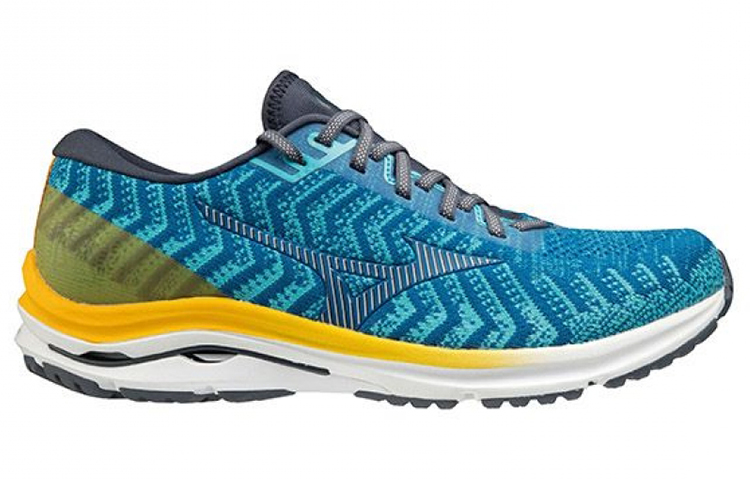 Order Mizuno Wave Rider 24 Waveknit Super Wide ''Bleu Orange'' J1GC207630